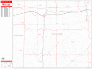 West Allis  Wall Map Red Line Style